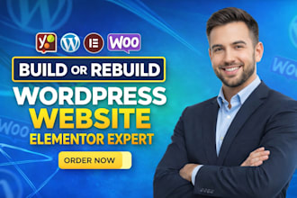 design a professional wordpress elementor website