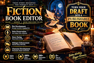 professionally edit your fiction novel