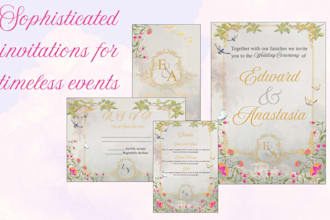 design elegant wedding invites
