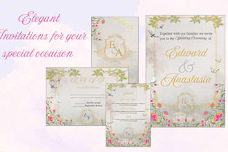 design elegant wedding invites