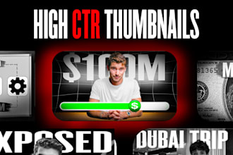 make business, documentary and finance youtube thumbnails