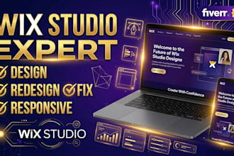 design a professional wix studio website