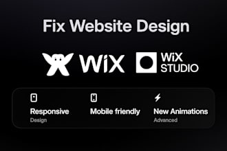 help in fixing wix mobile version, fix wix responsiveness and edit wix mobile