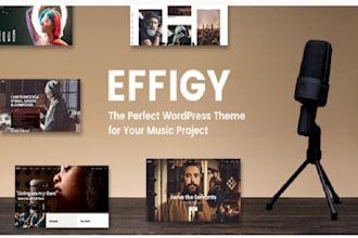 design wix portfolio website musicians bands artist performers website