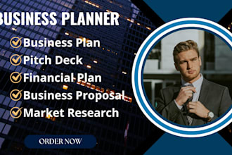 draft complete business plan with market research for startups