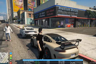 develop fivem server with custom scripts, mlos,  realistic roleplay, fivem cloth