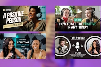 design visually powerful thumbnail for your podcast episode