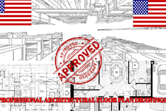 draw architectural floor plans, city permit drawings and framing plans