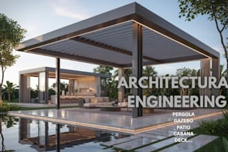 design permit ready construction drawings for patio covers, gazebo and pergolas