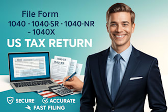 file form 1040, 1040 sr, 1040 nr, 1040 x to irs for US tax return