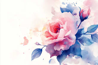 draw  illustration in watercolor