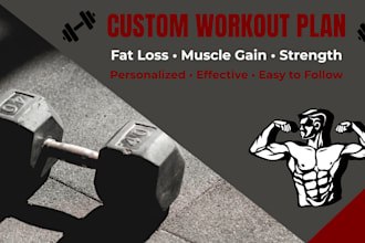 provide a personalized workout plan you