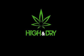 design creative cannabis consumption lounge logo