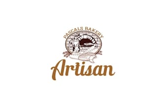 design particular bakery new artisan bread line logo