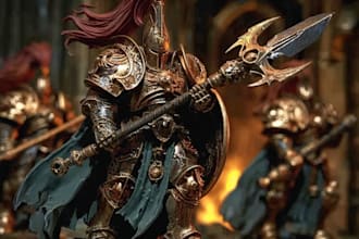 professionally paint your warhammer 40k, dnd miniature