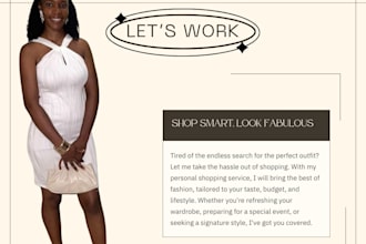 be your fashion advisor and personal shopper