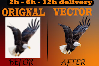 do manual tracing image into vector