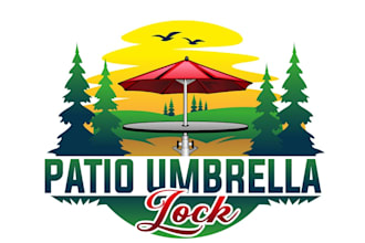 design modern umbrella logo with unlimited revisions