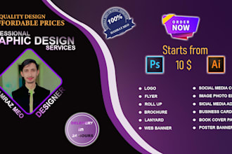 create or edit files in adobe photoshop,  or illustrator