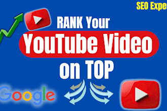 do complete youtube SEO and rank your video on top of google and yt