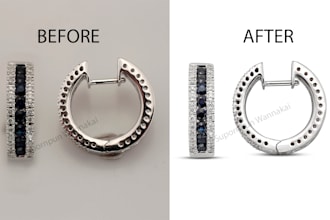 do jewelry photo retouch with HD quality