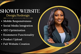 design and redesign showit website or showit templates showit customization, SEO
