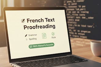 proofread and correct your french text professionally
