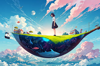 illustration and surreal digitally drawings
