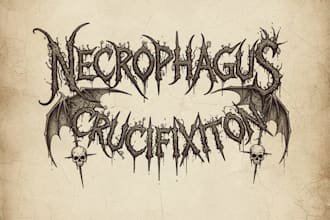 design a brutal logo for your t shirts