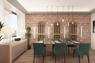 build 3d restaurant interior,lobby layout,dining area,coffee shop,cgi bar render