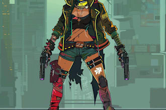 create cyberpunk character art