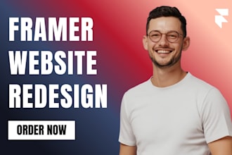 do framer website redesign, customize framer template