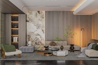 redesign luxury interior,wall paneling,fireplace, bedroom closet, cgi home decor