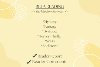 beta read your novel