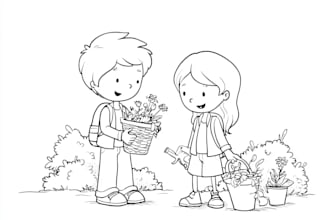 draw amazing coloring book pages illustration for children