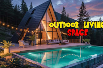 design and render cabana, tiny house, pergola, bbq outdoor living drawing permit