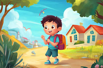 children story book illustration kids illustration