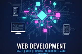 build a modern website using react, node or django