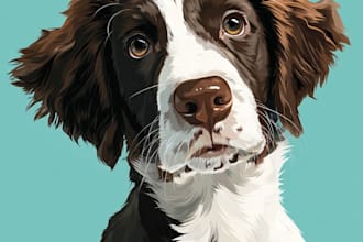 draw disney pet portrait
