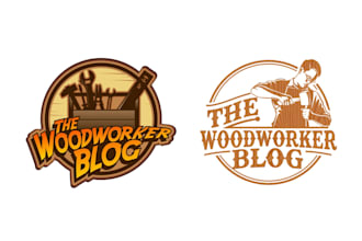 design awesome woodwork logo