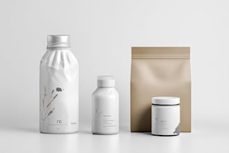create modern product packaging or label design