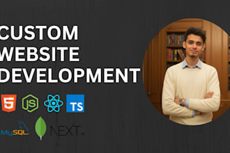 build, rebuild website development as full stack developer, frontend dev