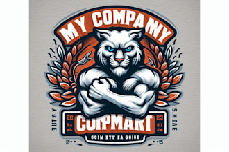 design premium vintage puma mascot logo t shirt design