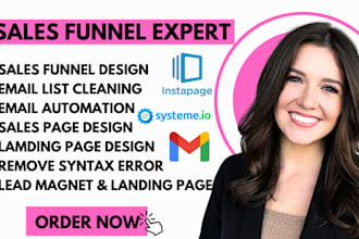 systeme io or instapage funnels, email validation, email cleaning, landing page