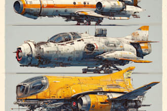 design spaceships and sci fi vehicles