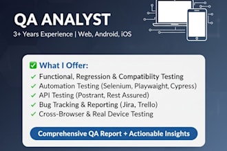 do manual and automation testing for web and mobile apps