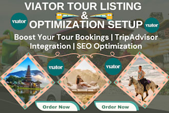setup and optiumize your tour or activity listings on viator