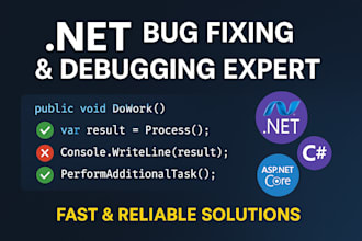 debug and fix errors in your dot net app