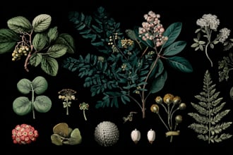 make a botanical illustrations of flowers art
