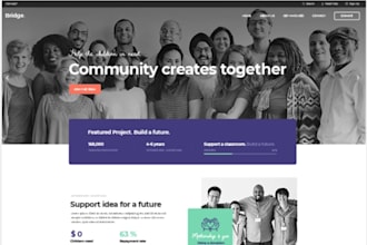 design charity fundraising website